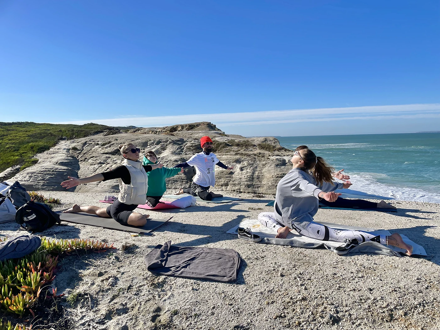 yoga by the ocean
